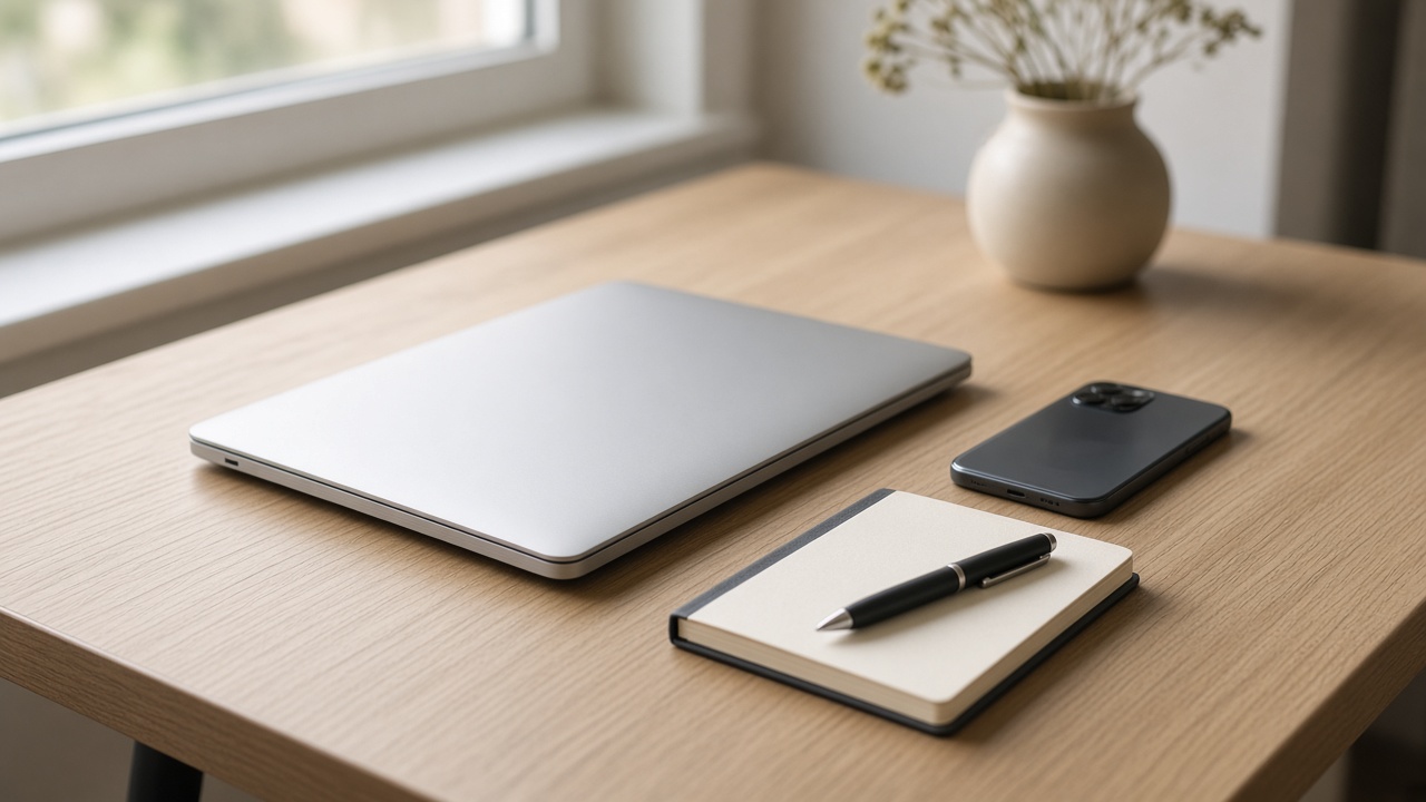 Laptop and phone on a desk, the devices DriveStrike protects when replacement costs rise